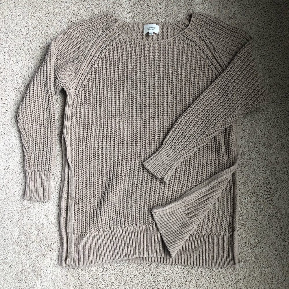 Wilfred Tan slit sweater